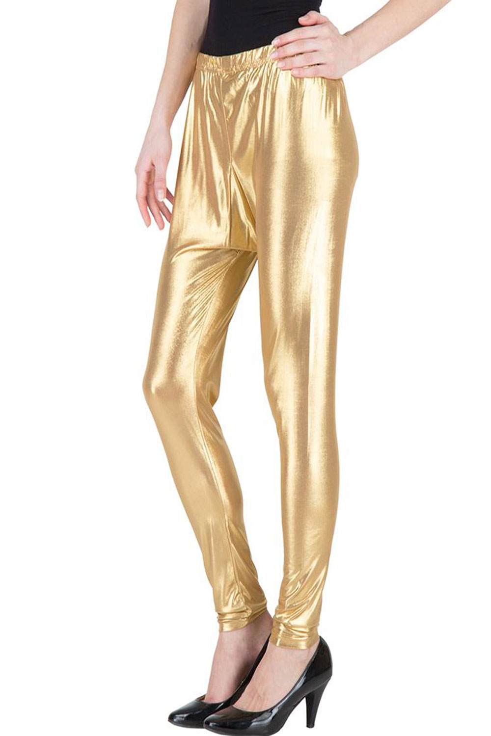 Stretchy gold shimmer leggings from Free People | Shimmer leggings, Gold  shimmer, Stretchy