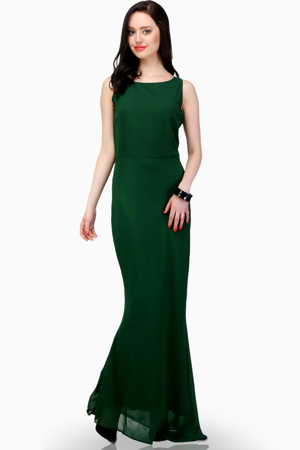 Jha Fashion Green Fish Cut Maxi Dress Buy Jha Fashion Green Fish Cut Maxi Dress Online Best Price in India dorbby